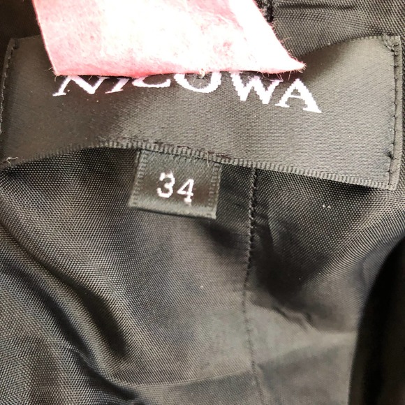 European gown designer NICOWA dress black size S from 1996 - Picture 4 of 15